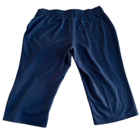 Maurices 22 NAVY Blue Cropped Smart Fit Work Dress Pants - Picture 4 of 12